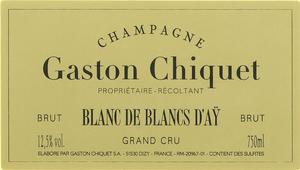 Gaston Chiquet Blanc de Blanc D'ay label