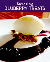 Blueberry soufflé at Tabla