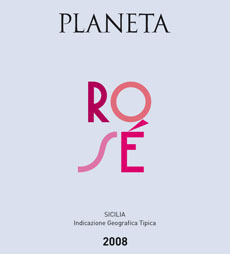 Planeta Rosé 2008 label