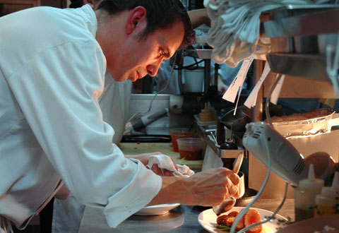 Chef Oliver Muller at DB Bistro Moderne