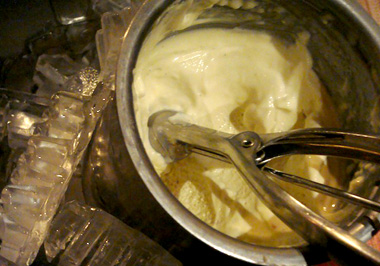 Roquefort Ice Cream from Restaurant Jean-Louis