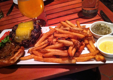 Elsewhere Cheeseburger and Fries