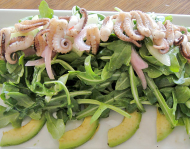 Grilled Baby Octopus Salad