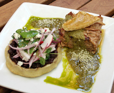Slow-Cooked Pork with Mole Verde at Palo Santo