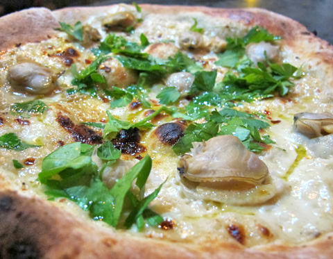 Clam, Chilies & Parsley Pizza
