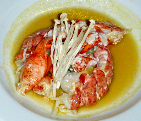 Lobster with Corriander Broth