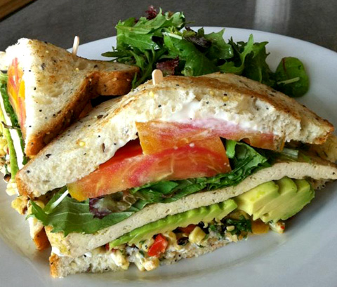 Cilantro Tofu Sandwich