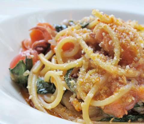 Spaghetti with Calamari