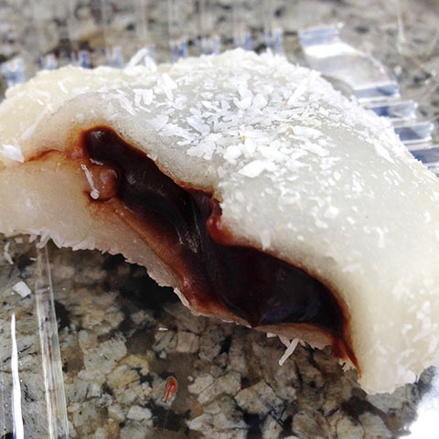 Coconut with Chocolate Filling Mochi / Celia Sin-Tien Cheng