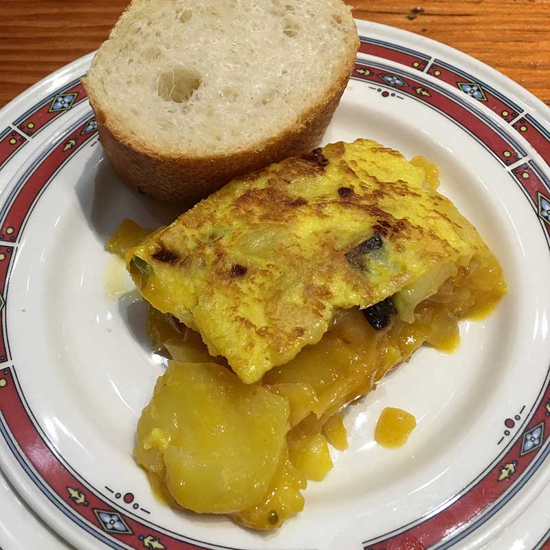 Tortilla at Bar Nestor at Bodega Donostiarra