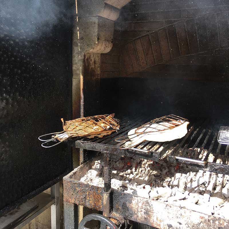 Grilled turbot at Elkano