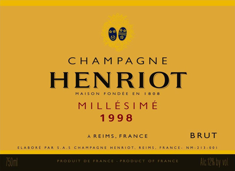 1998 Henriot Brut Millésimé