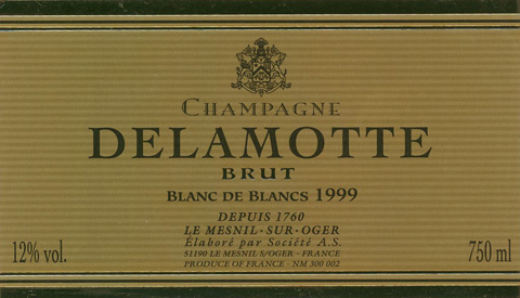 1999 Delamotte Blanc de Blancs 
