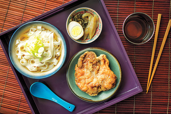 Fried Pork Chop Noodle Soup