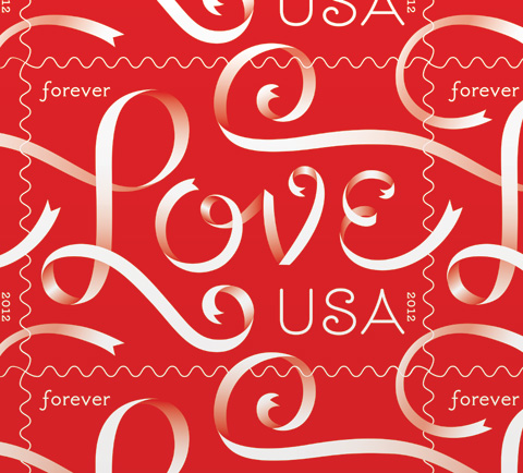 Love Ribbon Stamps