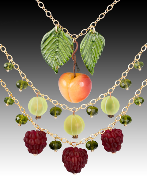 Glass Fruit Jewelry